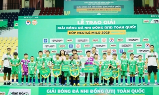 Bắc Ninh giành giải Nhì Giải Bóng đá nhi đồng (U11) toàn quốc Cúp Nestlé Milo 2025.